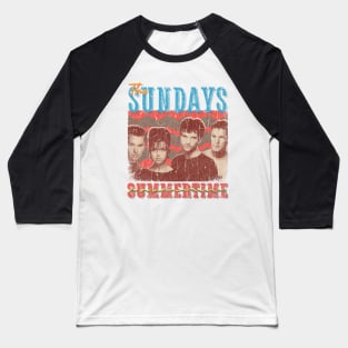 The Sundays Vintage 1990 // Summertime Original Fan Design Artwork Baseball T-Shirt